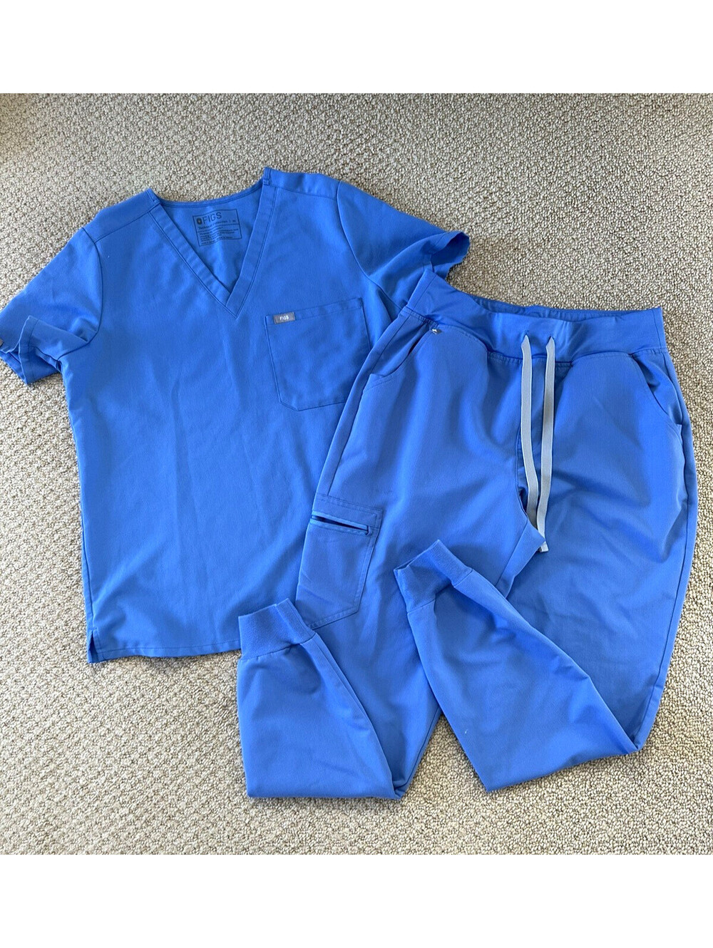 Figs Scrub Set Women’s Medium Technical Collection Blue